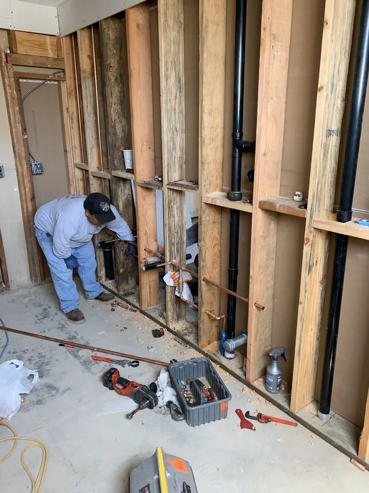 Commercial rough-in plumbing for Trenchless Sewer Repair in Shoemaker